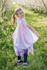 Lilac Sequins Cape (Size 7-8)