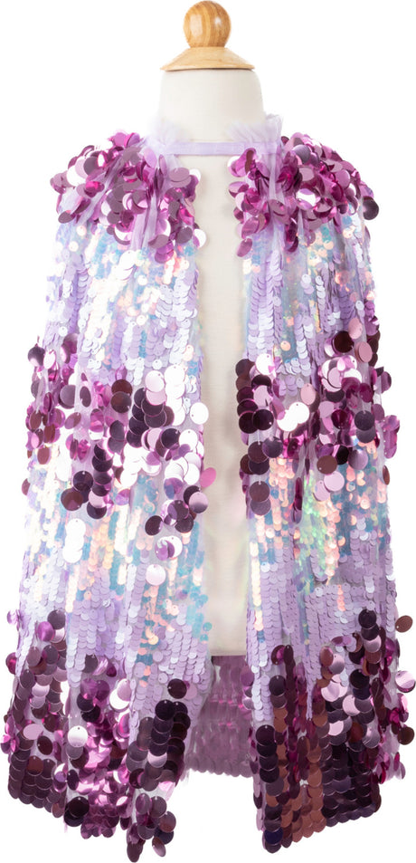 The 5th Avenue Purple Pailette Cape (Size 4-6)