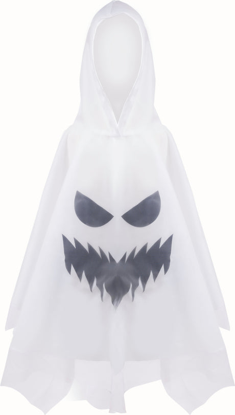 Spooky Ghost Poncho (Size 5-6)