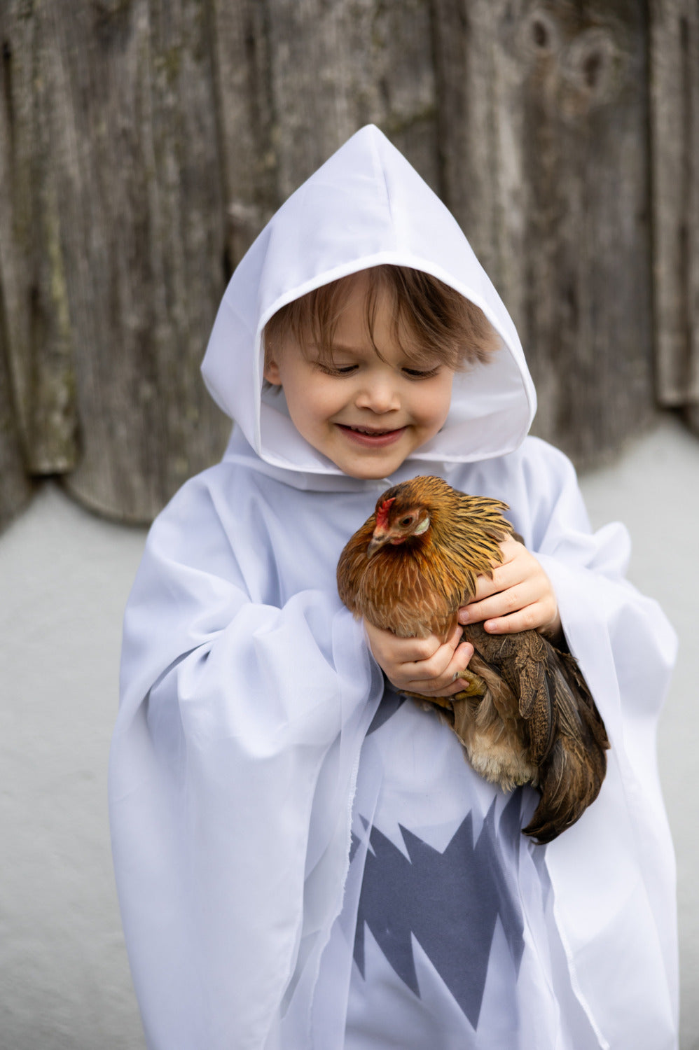 Spooky Ghost Poncho (Size 5-6)