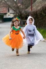 Spooky Ghost Poncho (Size 5-6)