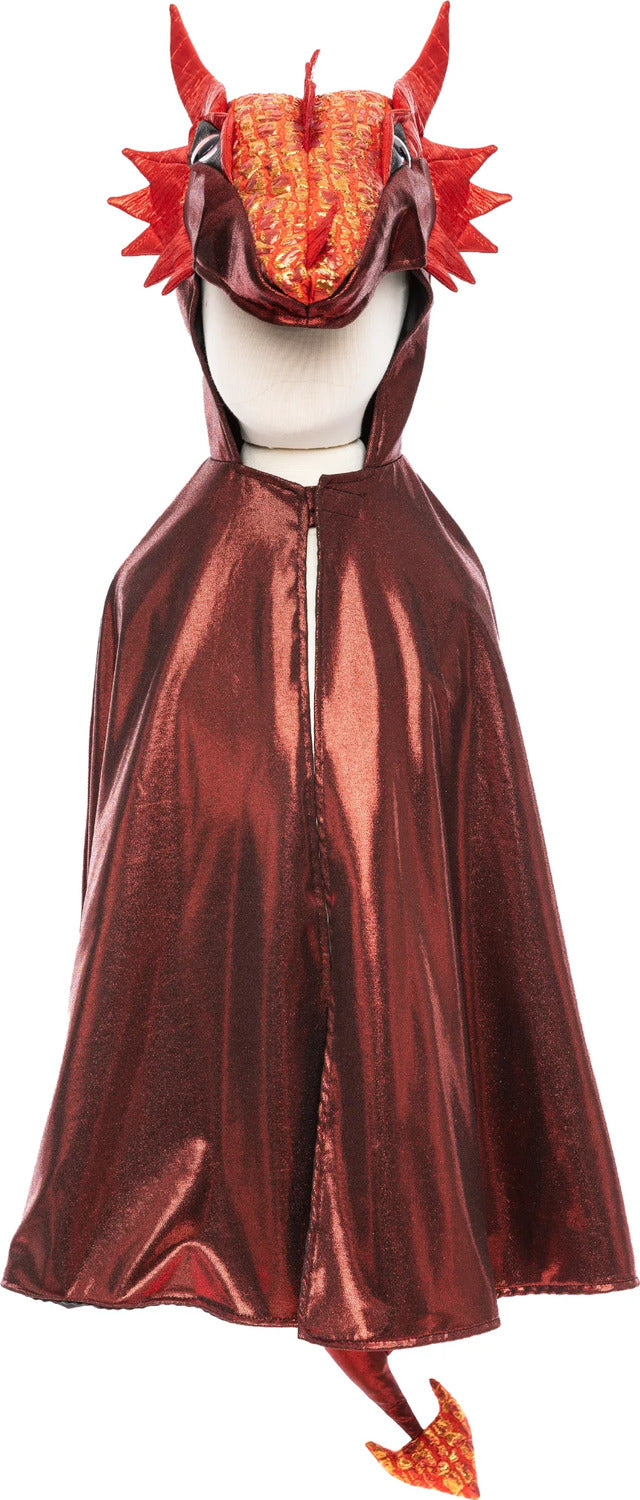 Ruby Metallic Dragon Cape (Size 5-6)