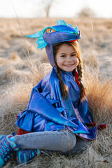 Azure the Metallic Dragon Cape (Size 5-6)