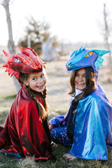 Azure the Metallic Dragon Cape (Size 5-6)