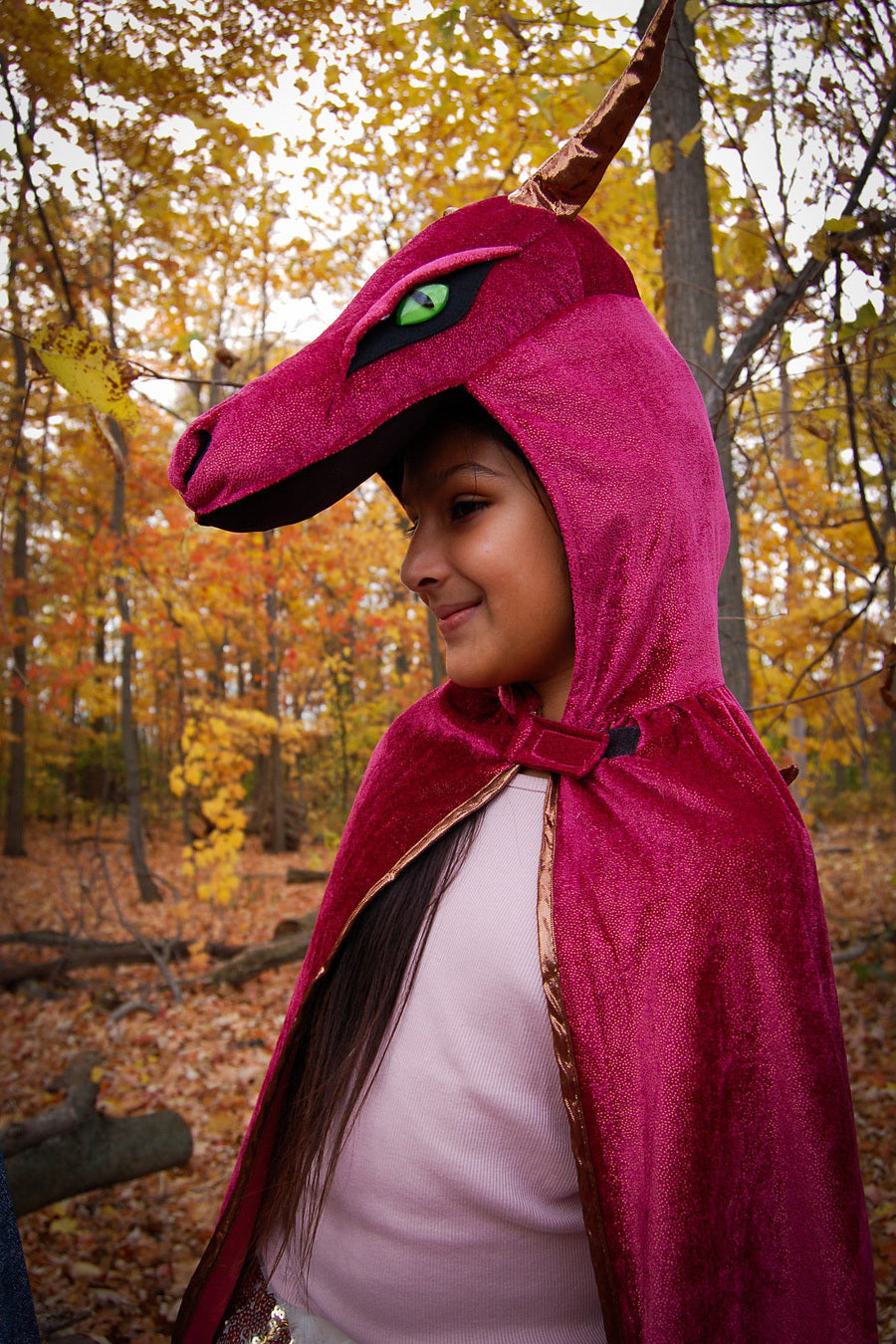 Red and Copper Starry Night Dragon Cape (size 5-6)