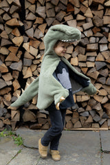 Green T-Rex Cuddle Cape (Size 2T)