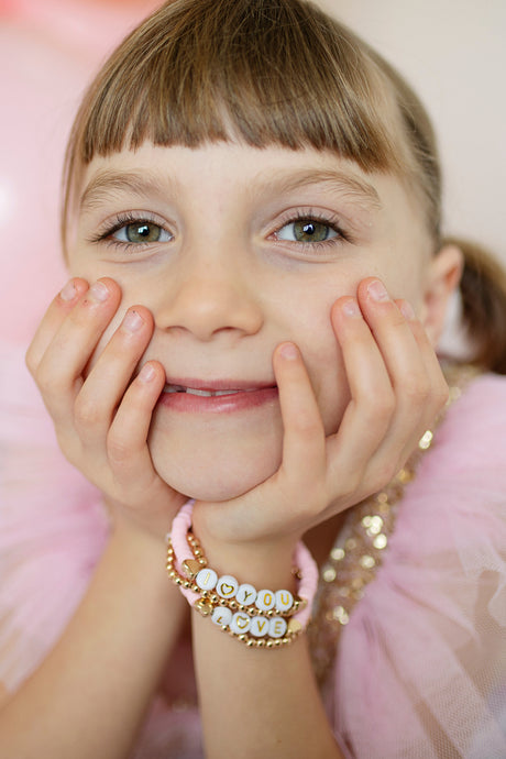 Pink Love Bracelets - Set of 4 Great Pretenders (Creative Education of Canada)