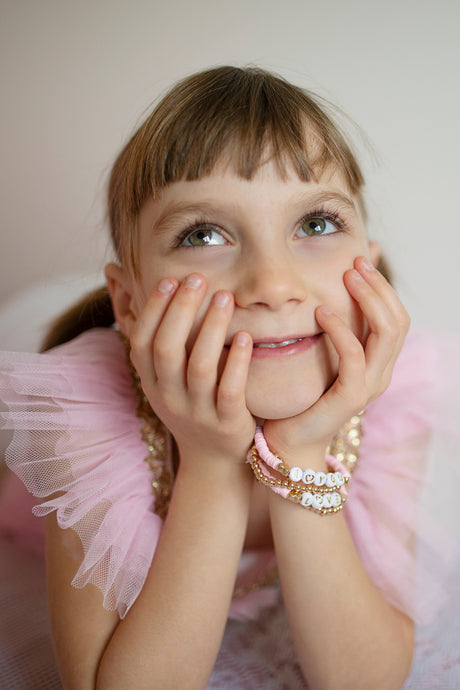 Pink Love Bracelets - Set of 4 Great Pretenders (Creative Education of Canada)