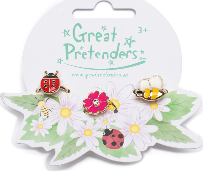 Ladybug Garden Ring Set