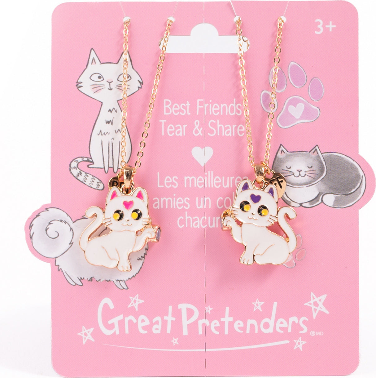 Smitten Kitten Tear & Share Necklaces, 2pc