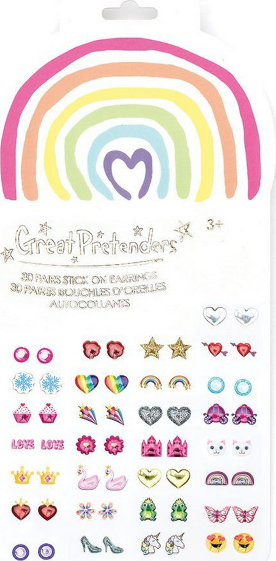 Rainbow Love Sticker Earrings