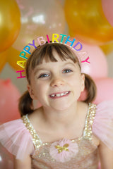 Happy Birthday Rainbow Headband