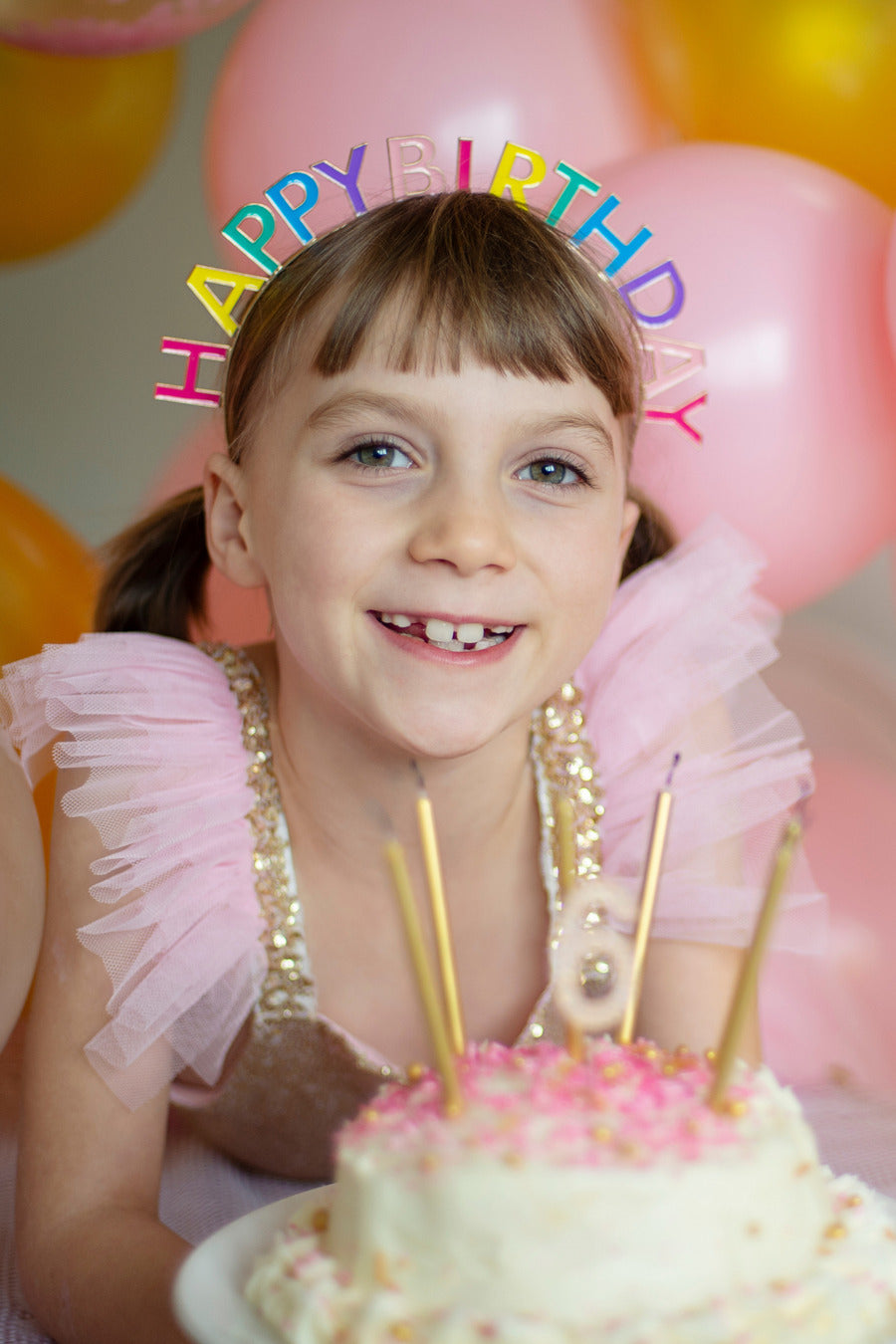 Happy Birthday Rainbow Headband