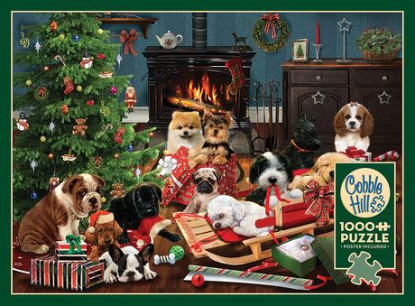 Christmas Puppies puzzle (1000 pc)