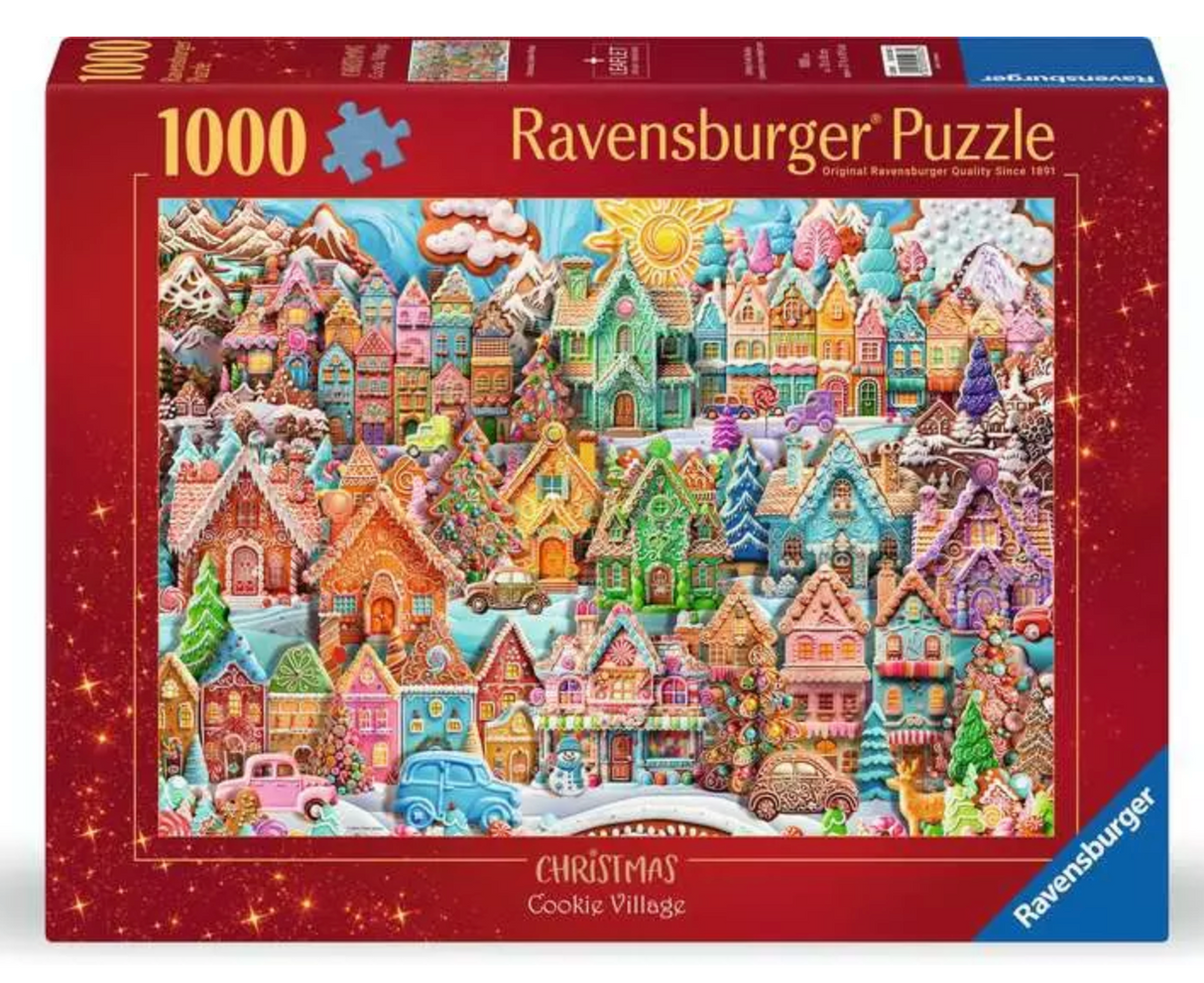 1000 Piece Puzzle, Christmas Cookie Village