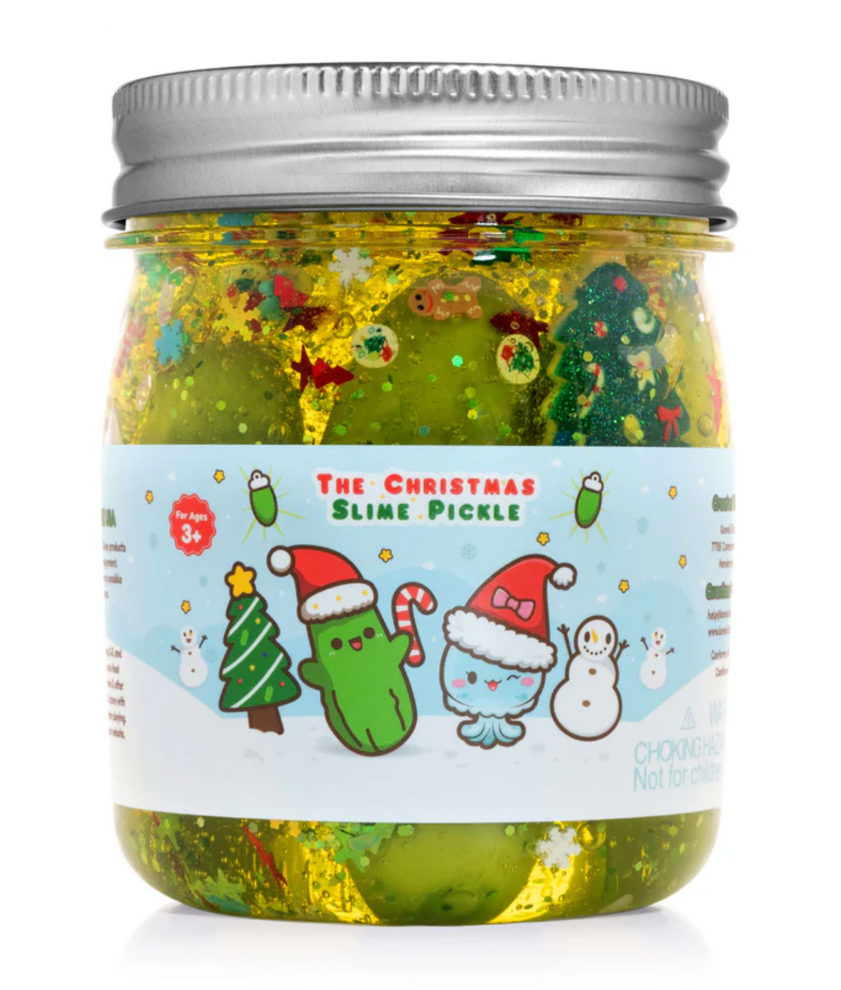 Christmas Pickle Clear Slime