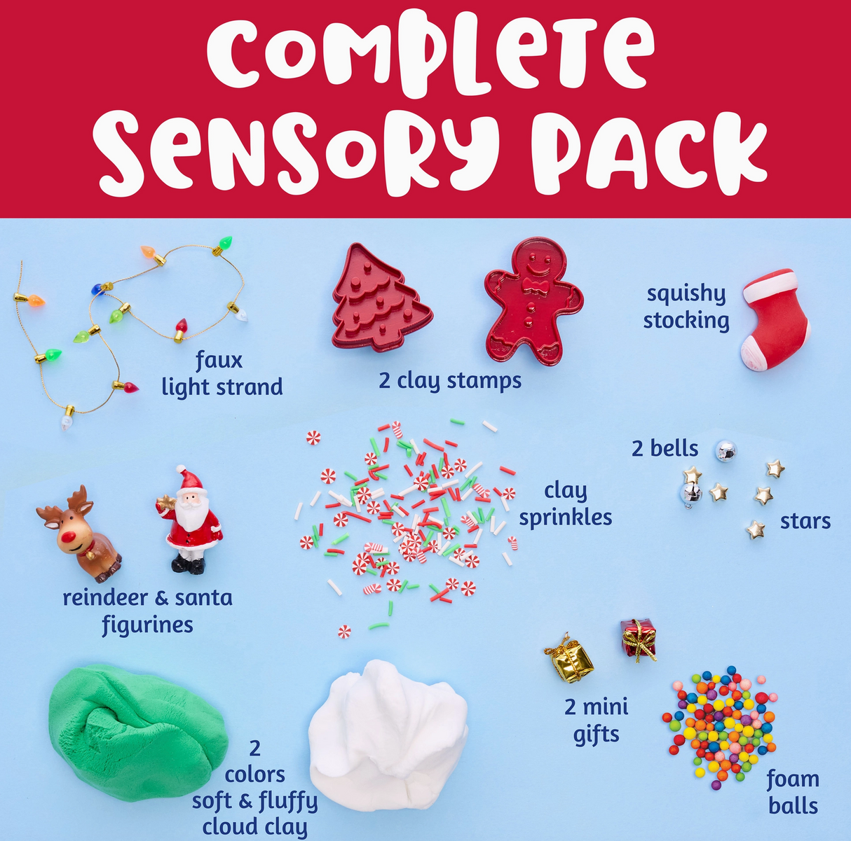 Sensory Pack Christmas Holiday Play Kit