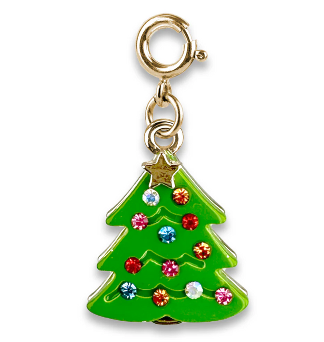 Gold Sparkle Christmas Tree Charm