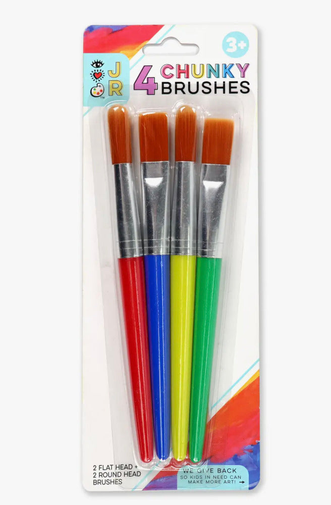 Set of 4 Chunky Paintbrushes