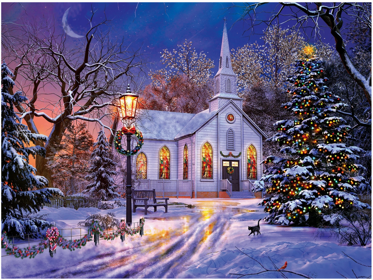 1000 Piece Puzzle, The Old Christmas Church