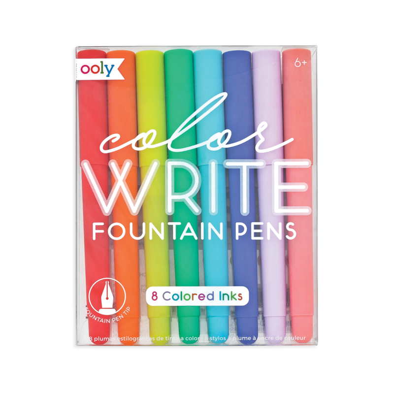 Color Write Fountain Pens (with Colored Ink)