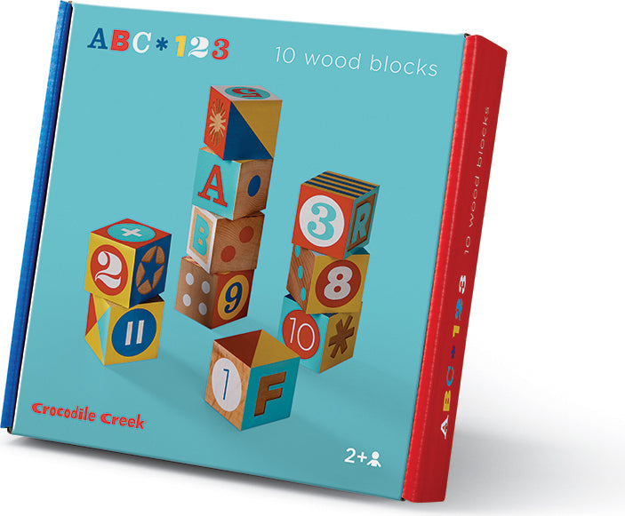 ABC - 123 Wood Blocks