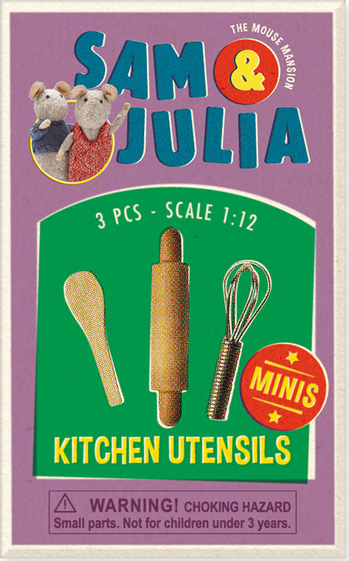 Mini Matchboxes With Miniature Kitchen Utensils 15 Styles (Assorted)