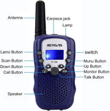 Retevis RT388 Walkie Talkies with Flashlight - Dark Blue