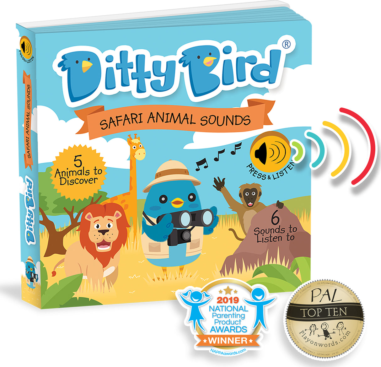 Ditty Bird Sound Book: Safari Animal Sounds