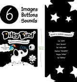 Ditty Bird Sound Book - Black & White Animal