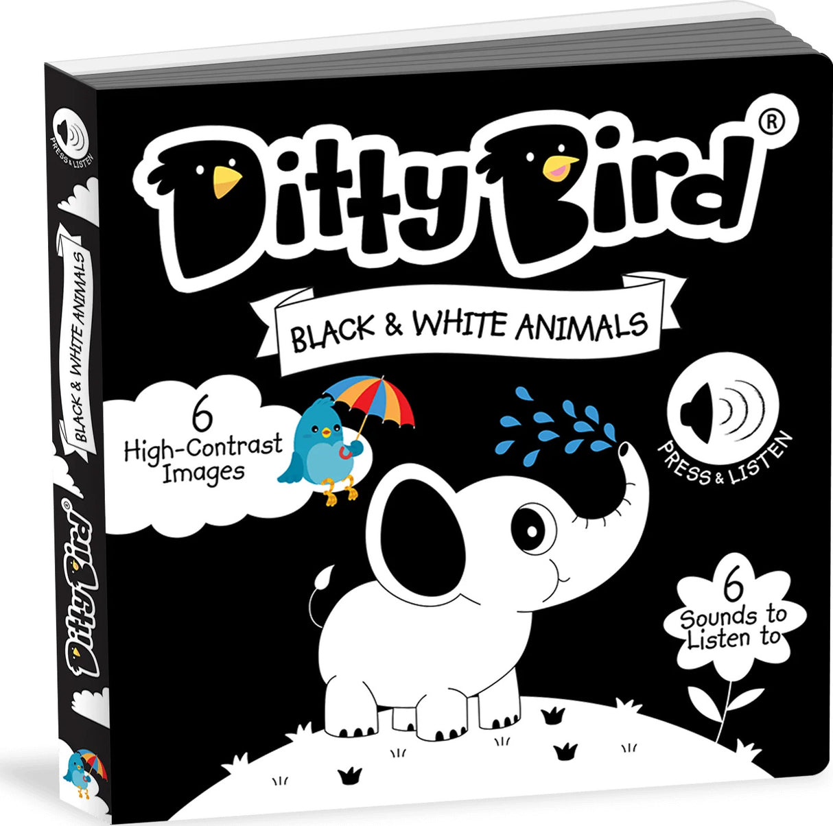 Ditty Bird Sound Book - Black & White Animal