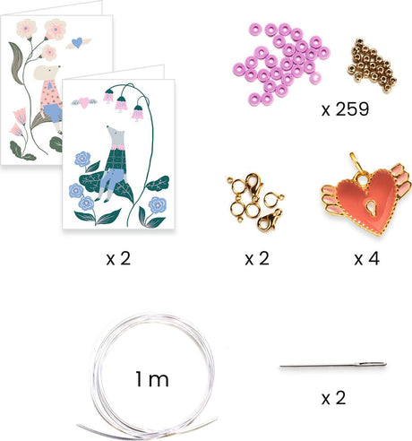 Heart Heishi Bracelet Making Kit