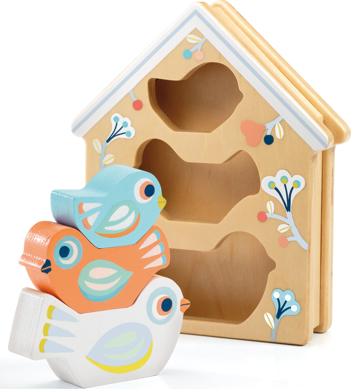 Baby Bird Wooden Puzzle Shape Sorter