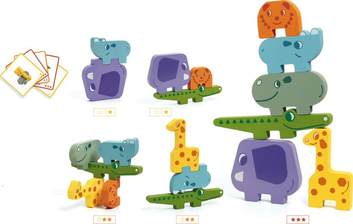 Ze Totanimo Wooden Animal Stacking Game