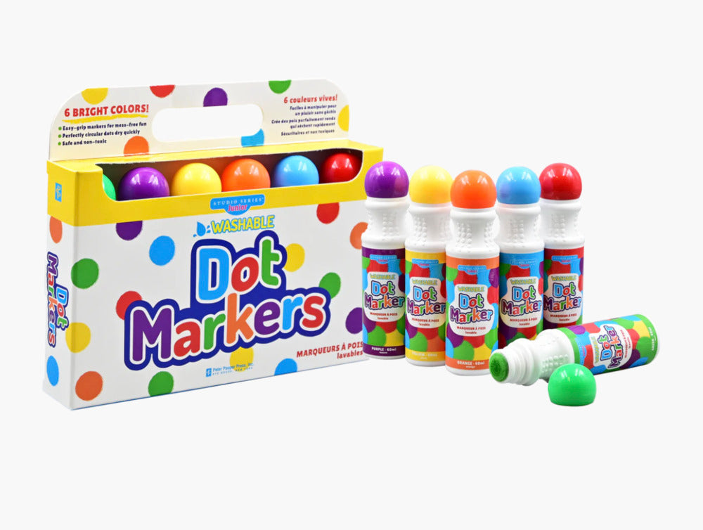 Washable Dot Markers - Set of 6