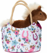 Boho Horseshoe Sassy Sak with Horse