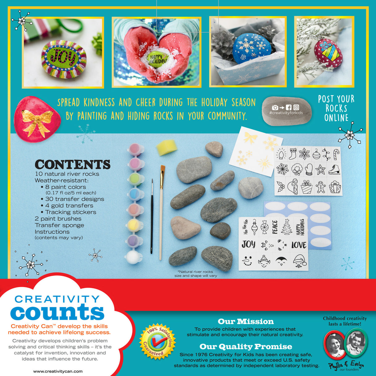 Holiday Hide & Seek Rock Painting Kit