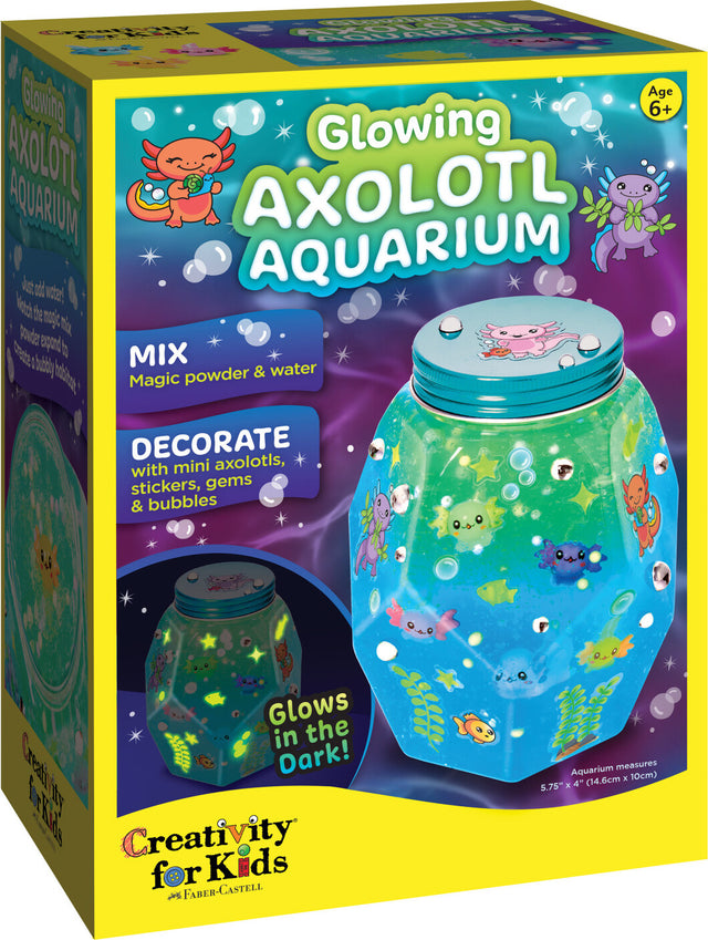 Glowing Axolotl Aquarium