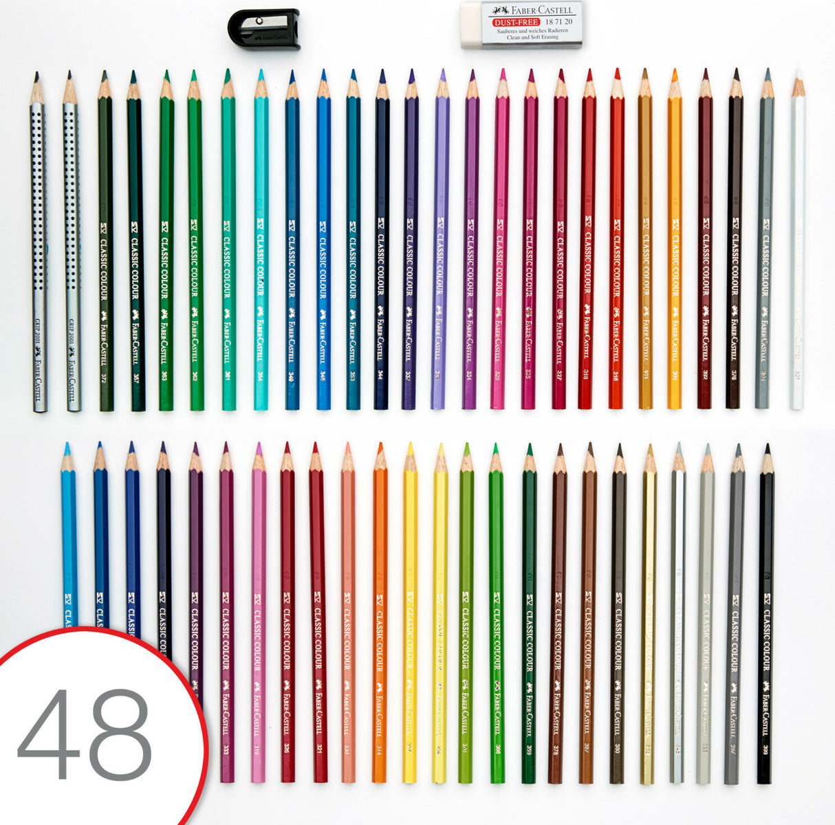 48 Classic Color Pencils & Accessories - Gift Set