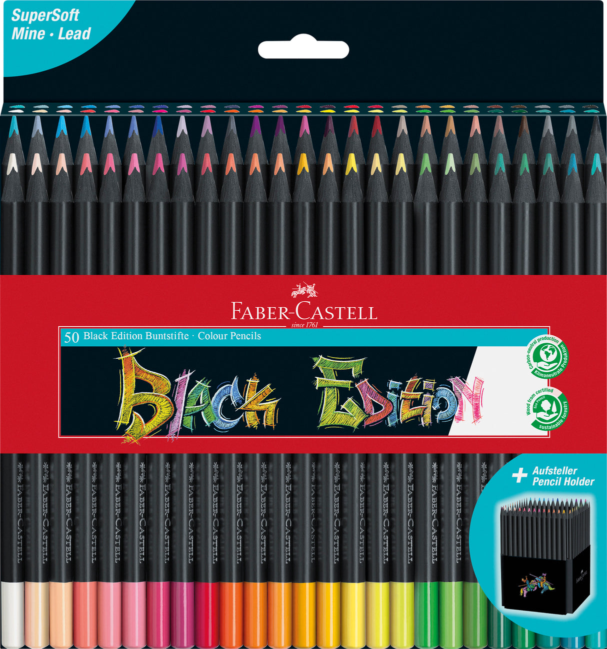 50ct Black Edition Colored Pencils