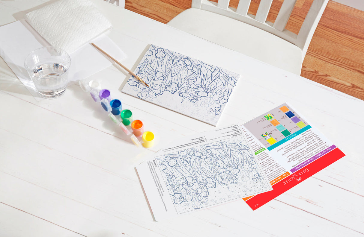 Paint By Number Museum Series – Irises Faber-Castell