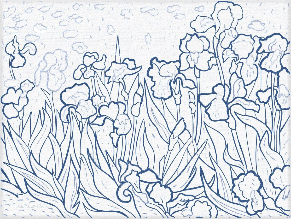 Paint By Number Museum Series – Irises Faber-Castell