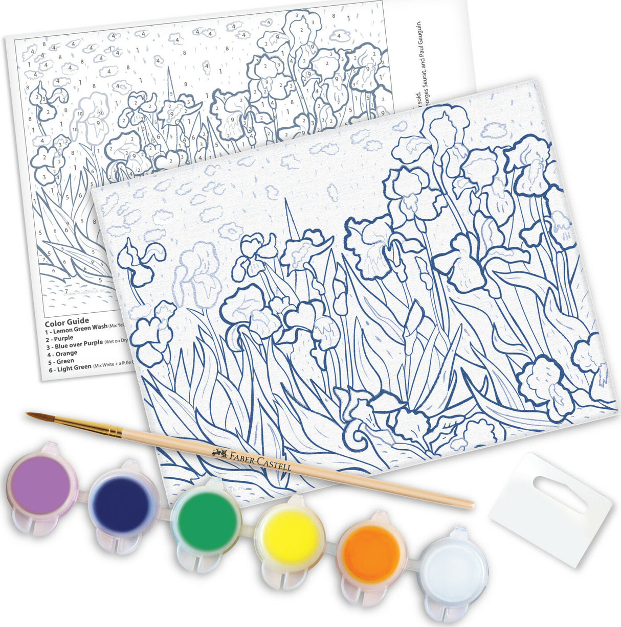 Paint By Number Museum Series – Irises Faber-Castell
