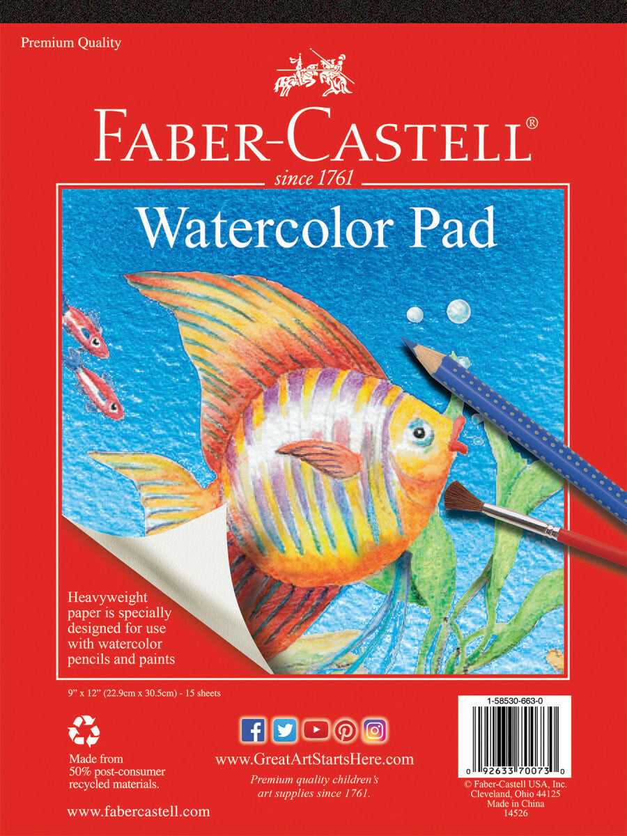 9" x 12" Watercolor Pad - Faber Castell