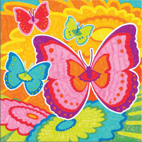 Color by Number Bloomin Butterflies