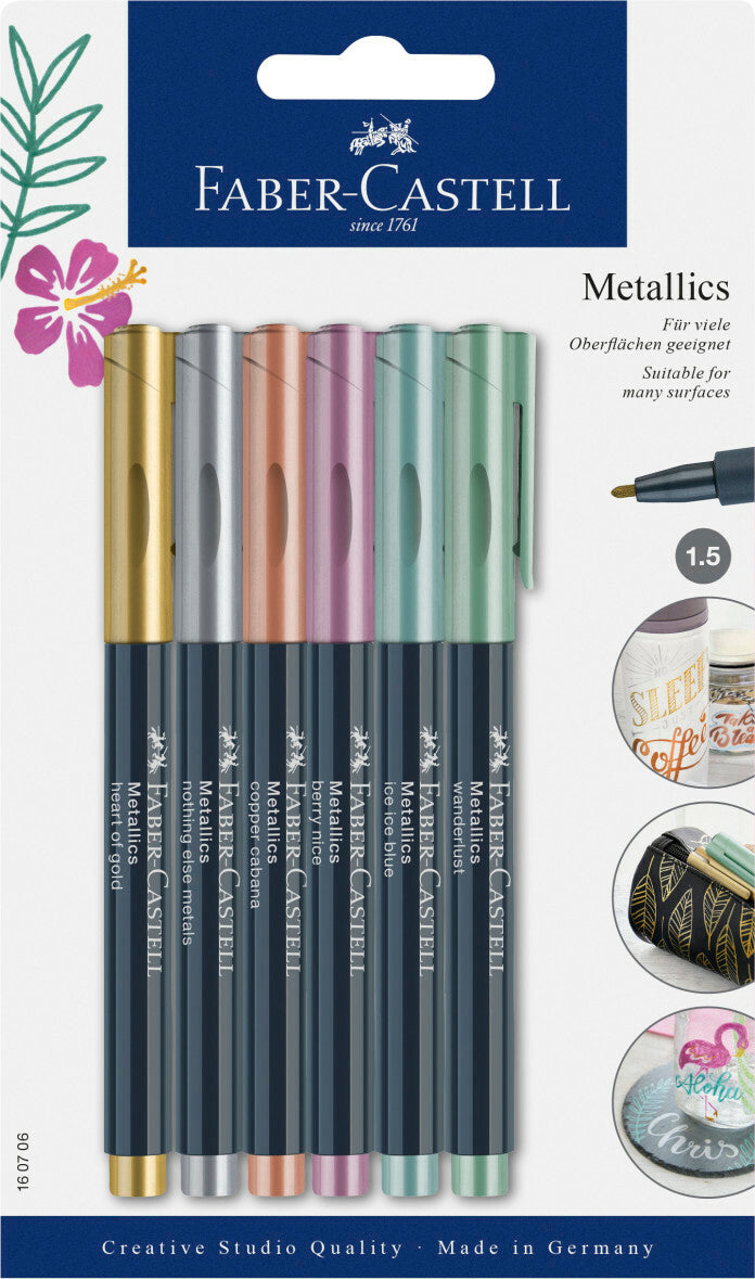 Metallic Markers - Set of 6