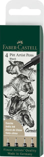 Pitt Artist Pen, #199 Black (XS, S, F, M)