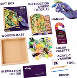 OKTO Sensory Art 3D Woodcraft "Energy" – Succulent Craft Kit