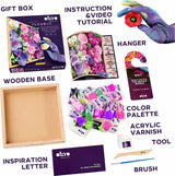 OKTO Sensory Art 3D Woodcraft "Inspiration" – Flowers Craft Kit