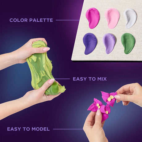 OKTO Sensory Art 3D Woodcraft "Inspiration" – Flowers Craft Kit